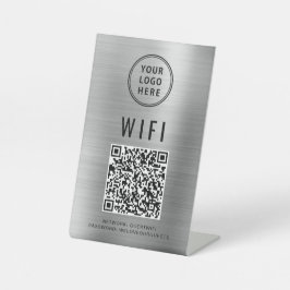 Código QR Wifi Logotipo Comercial Digitalização pa