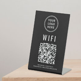 Código QR Wifi Logotipo Empresarial Digitalizar Pa