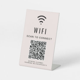 Código QR WiFi Scan Para Conectar Rosa