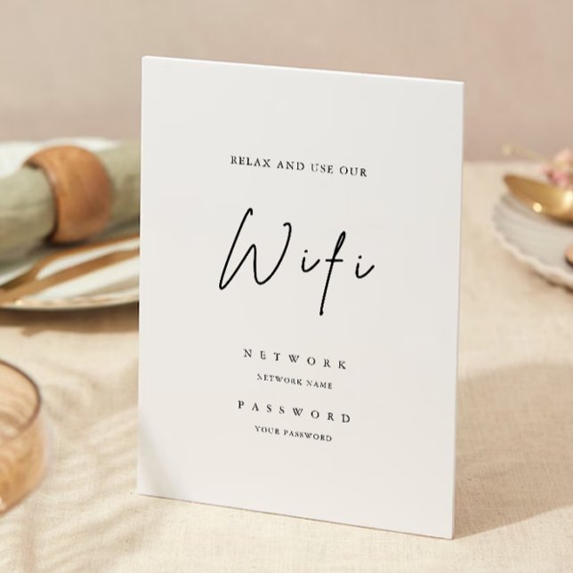 Código Wifi Moderno, Convite Para Conexão Wifi (Modern Wifi Code, Wifi Connect Invitation)