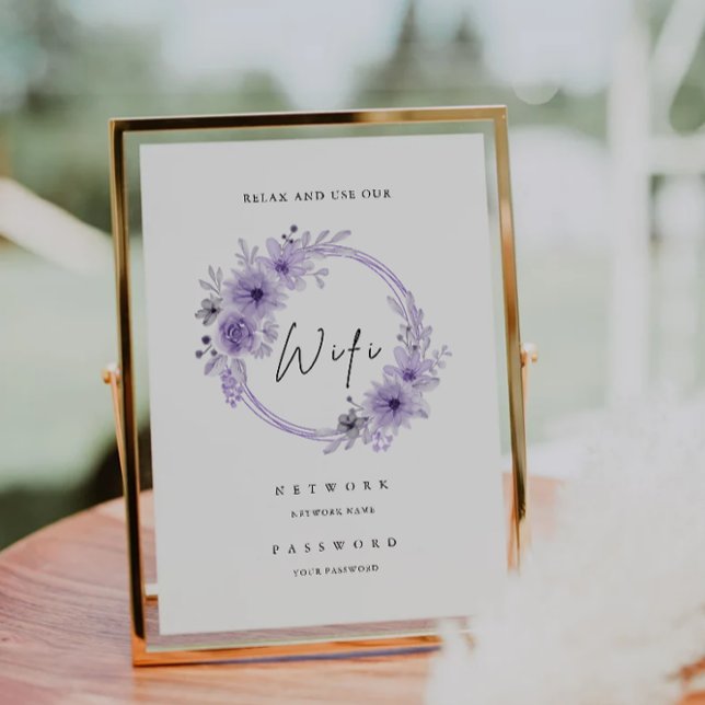 Código Wifi Roxo, Convite Para Ligação Wifi (Purple Wifi Code, Wifi Connect Invitation)