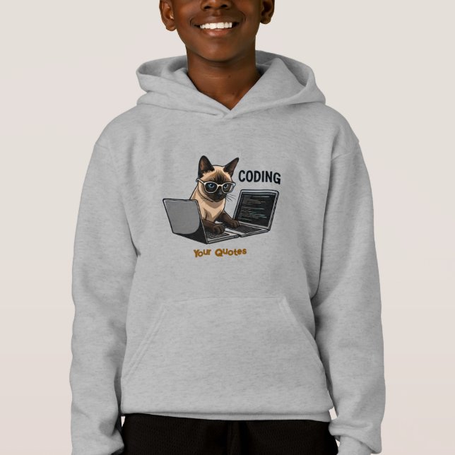 Coding Siamese Cat Cartoon (Frente)