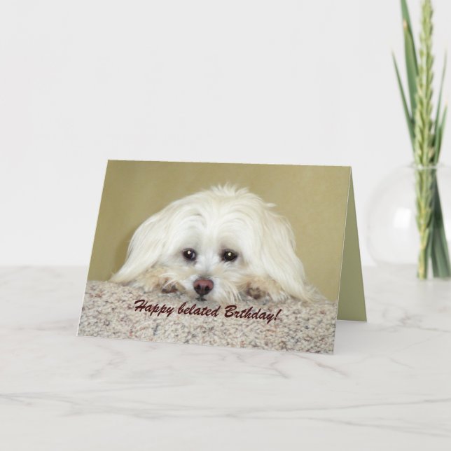 "Cody" Cartão de saudação Feliz Aniversário atrasa (Frente)