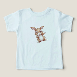 Coelhinha Bonita, Bebê T-Shirt Criança Impressão A