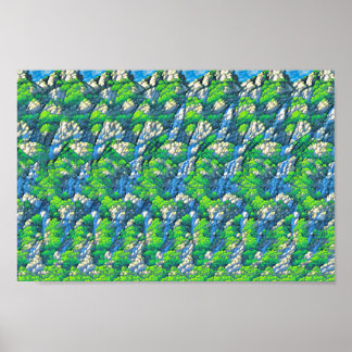 Coelhinho bonito com guarda-chuva - impressão 3D o