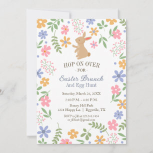 Coelhinho Bonito de Convite para páscoas para brun
