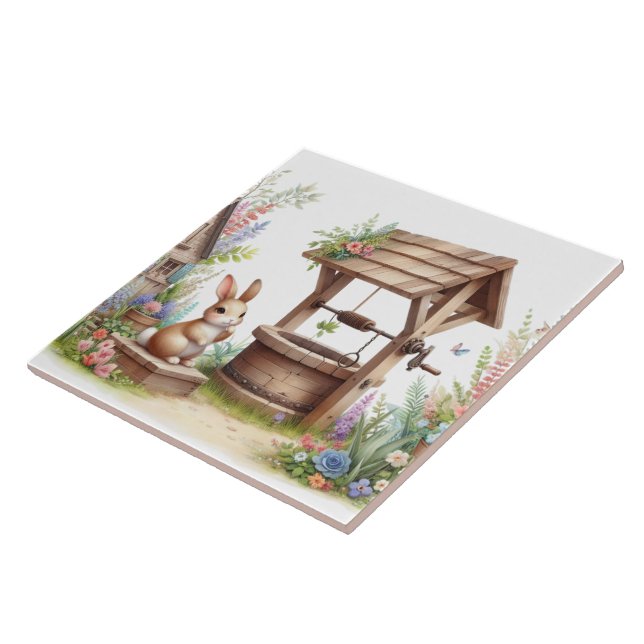 Coelhinho bonito e poço País (Lateral)