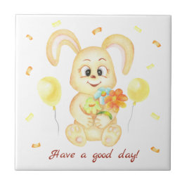 Coelhinho bonito para um Poster de humor positivo