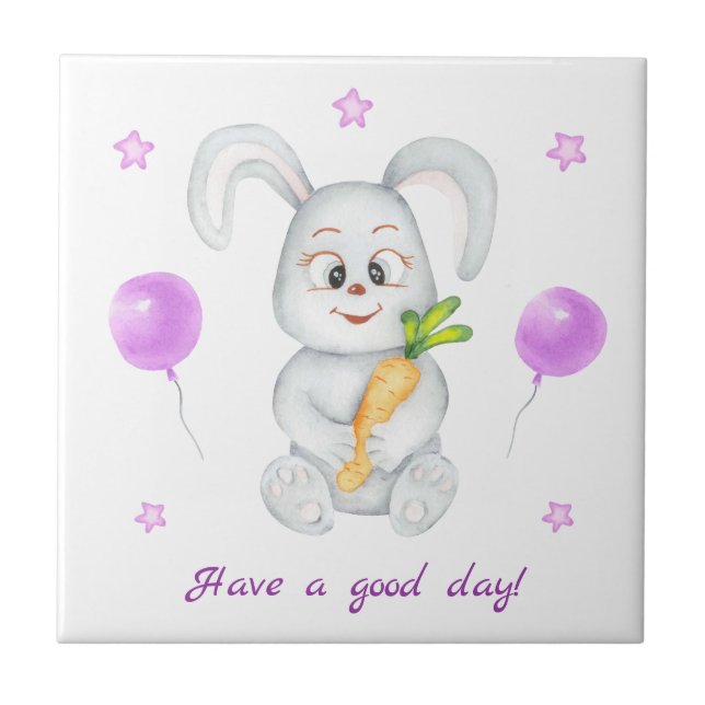 Coelhinho bonito para um Poster de humor positivo (Frente)