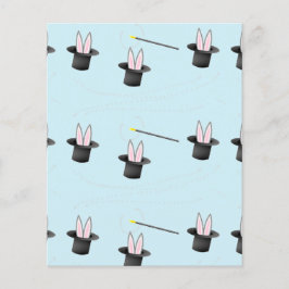 Coelhinho com um chapéu com uva mágica azul