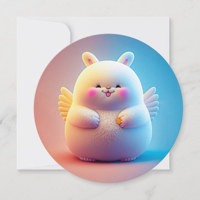 Coelhinho Da Páscoa Chubby Com Asas (Frente)