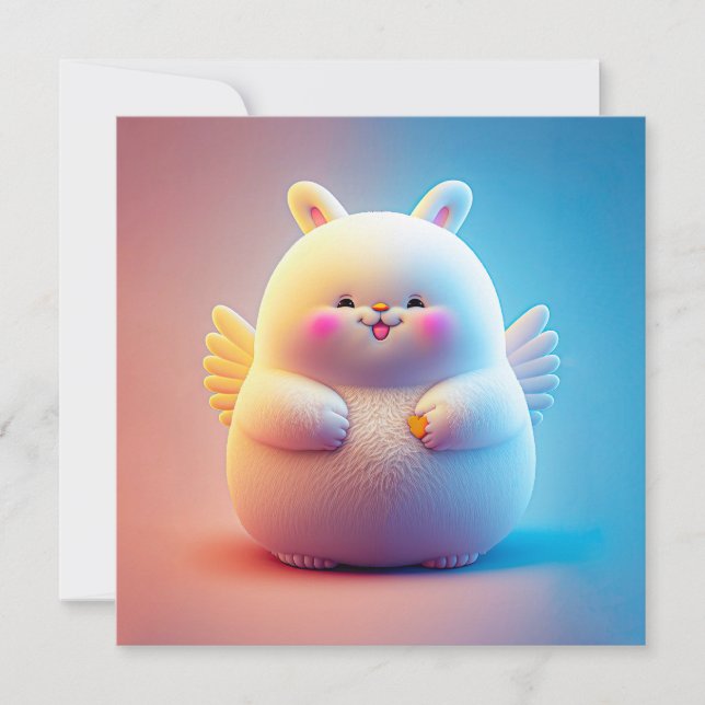 Coelhinho Da Páscoa Chubby Com Asas (Frente)