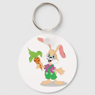 Coelhinho da Páscoa com chaveiro da cenoura