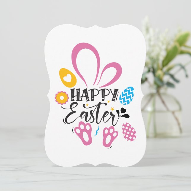 Coelhinho De felz pascoa Com Ovos De Páscoa (Em pé/Frente)