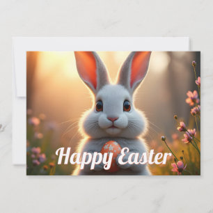 Coelhinho de Páscoa alegre na Mágica da Primavera