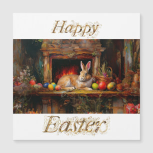 Coelhinho de Páscoa com Felz pascoa de ovos de Pás