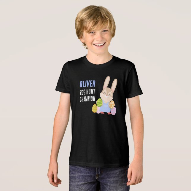 Coelhinho De Páscoa Cuja Caça De Ovo É Campeão (Frente Completa)