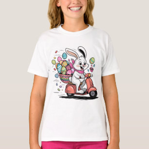 Coelhinho de Páscoa em Camisa de Patinete