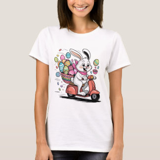 Coelhinho de Páscoa em Camisa de Patinete
