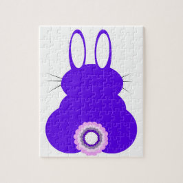 Coelhinho de Páscoa Roxo, 110 Peças, Quebra-cabeça