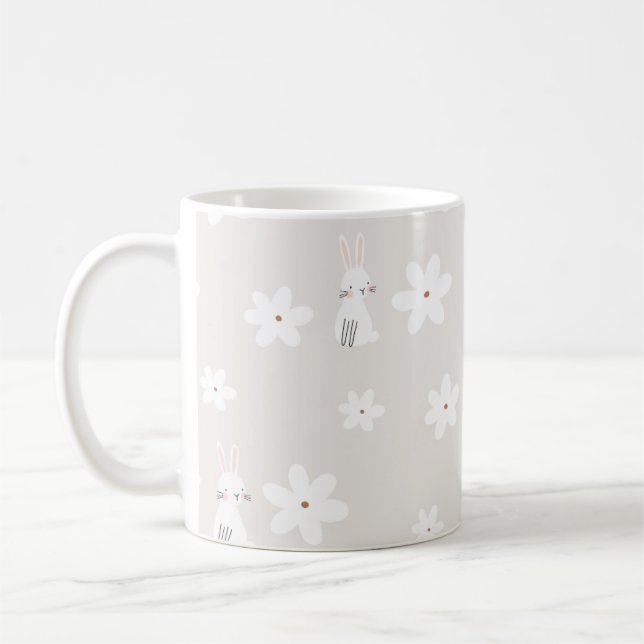Coelhinho e caneca Floral (Esquerda)