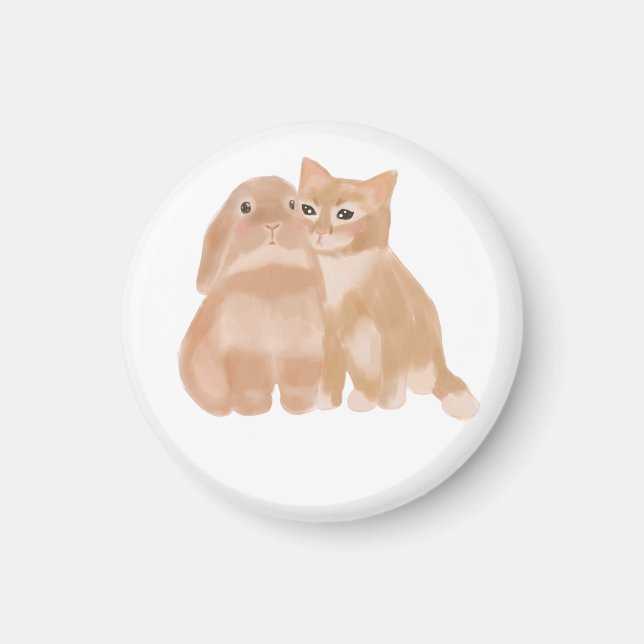 coelhinho e imã de gato! (Frente)