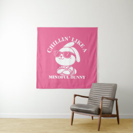 "Coelhinho Mindoso" Tapeçaria Rosa Estética