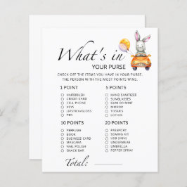 Coelhinho, o que há no seu jogo de chá de fraldas