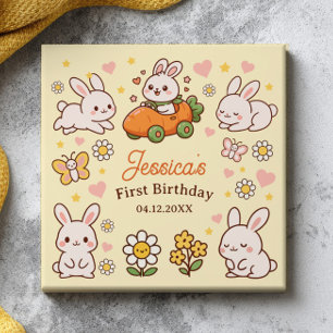 Coelhinhos de Páscoa Encantadores 1º Aniversário