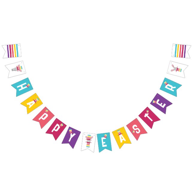 Coelhinhos e chapéus de Páscoa bonitos | Bandeira  (Todos)