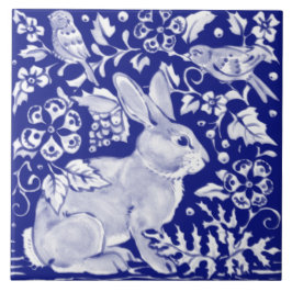Coelho Azul Artístico Coelho Animal Delft Dedham 