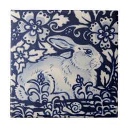 Coelho Branco Azul Caracol Chinoiserie Cobalt