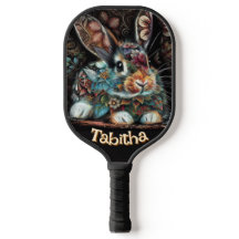 Coelho Branco Personalizado Floral Personalizado