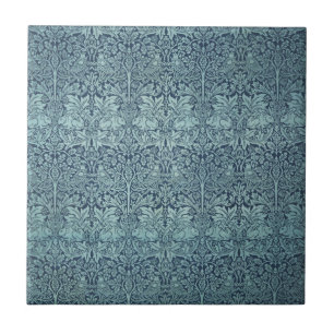 Coelho Brer por William Morris Blue Textile Patter