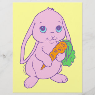 Coelho Coelho Cartoon Kawaii Fofinho Cenoura