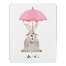 Coelho com berçário de nome personalizado de guard