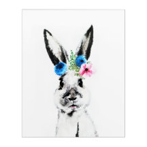 Coelho com Flores
