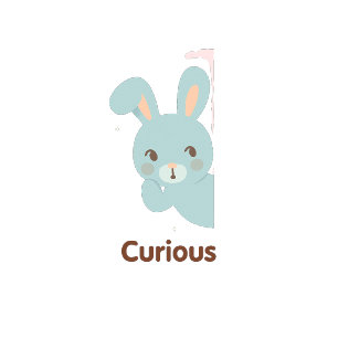 Coelho Curioso – Camiseta de Personagem Pastel