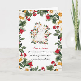 Coelho de Inverno Floral | Agradecimento de Chã de