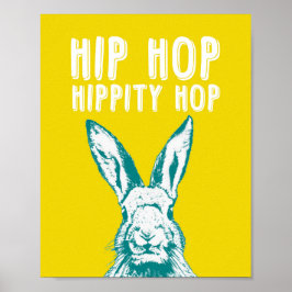 Coelho do Salto Hippity Hip Hop | Poster Art Impre