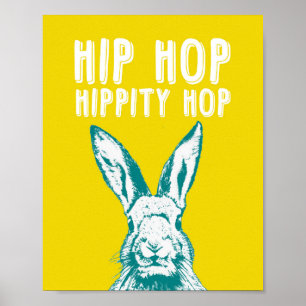 Coelho do Salto Hippity Hip Hop Poster Art Impre