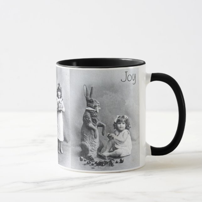 Coelho dos doces da menina da caneca da alegria da (Direita)