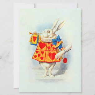Coelho em Alice Wonderland - Convite