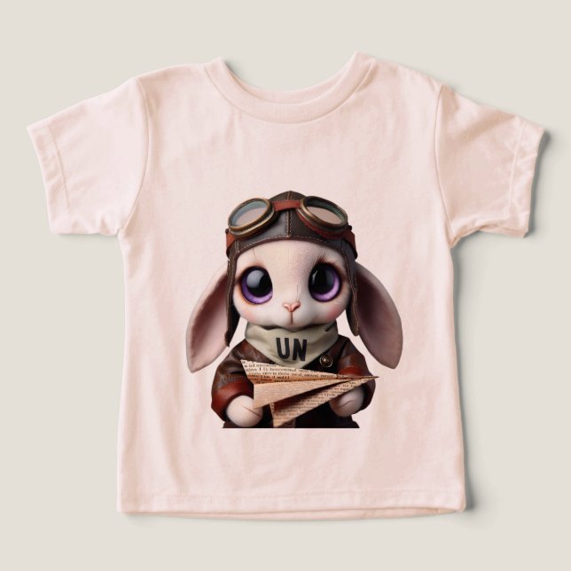 Coelho em uma roupa de voo (Design frontal)