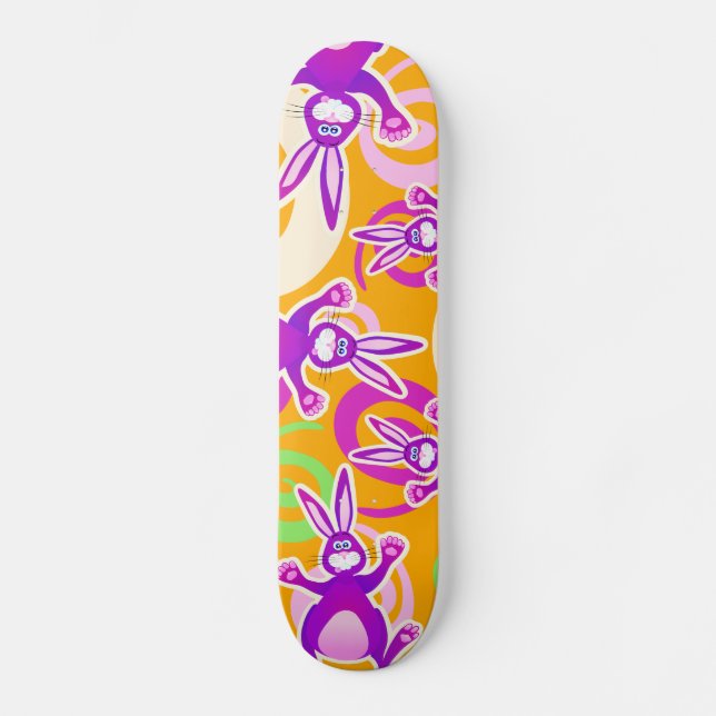 Coelho engraçado, skate (Frente)