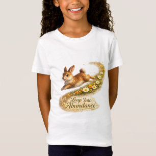 Coelho Florido Camiseta de Arte da Abundância