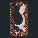 Coelho Folk<br><div class="desc">Pegue esta trabalho de arte moderna hoje com um fundo marrom e vermelho. Esta peça de arte contém um coelho preto e branco que parece estar correndo. Os detalhes nesta imagem são muito nítidos e vívidos. É uma obra de arte contemporânea que será perfeita para qualquer tipo de tema popular...</div>