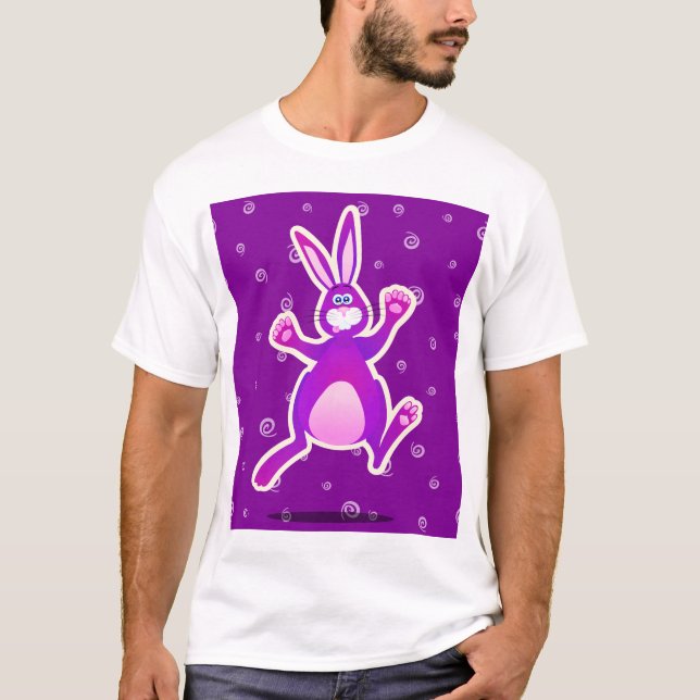 Coelho funky, camiseta (Frente)