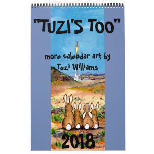 Coelho Humoroso do Calendário de Animais Selvagen