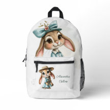 Coelho Nome Personalizado vestido azul